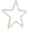 vidaXL Kerstverlichting ster silhouet 115 LEDs warm wit