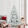 vidaXL Kunstmatige Inklapbare Kerstboom met 300 LED Wit 210 cm PVC
