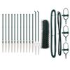 vidaXL zeshoekig gaasgek met palen 25 x 0,6 m PVC-Coated Staal Groen