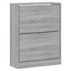 vidaXL Schoenenkast 63x24x81 cm bewerkt hout grijs sonoma