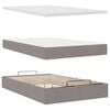 vidaXL Ottoman bed met matras en LED's 120x200cm stof taupe