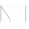 vidaXL Afrasteringspaal Groen 25 x 1,5 m (50 mm gaas) Staal