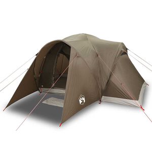 vidaXL Koepeltent 6-persoons waterdicht bruin