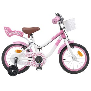 vidaXL Kinderfiets 12 Inch voor 2-4 jaar oud Lichtroze