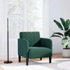 vidaXL Fauteuil met armleuningen 54 cm fluweel donkergroen
