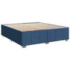 vidaXL Boxspring met matras stof blauw 200x200 cm