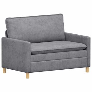 vidaXL Bank Lichtgrijs 126 x 81 x 87,5 cm Polyester