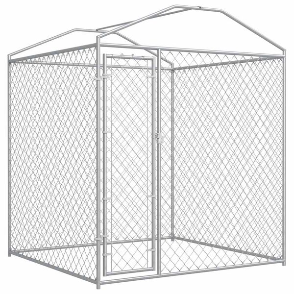 vidaXL Hondenkennel voor buiten met dak 193x193x225 cm