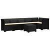vidaXL 6-Zits Tuin Sofa met Kussens Rattan Look PP Antraciet