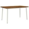 vidaXL Live Edge Eettafel 120 x 90 x 75 cm Massief Acaciahout