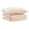 vidaXL Dekbedset 2 st 135 x 200 cm Winter 350 gsm Beige