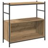 vidaXL Boekenkast 80 x 30 x 78,5 cm Bewerkt hout Artisan Eiken