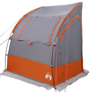 vidaXL Achterkleptent -persoons 194 x 180 x 210 cm Grijs en Oranje