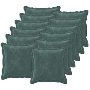 vidaXL Kussensloop 12 st HOUTEN Zee blauw 40 x 40 cm Microfiber Fleece