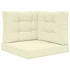 vidaXL Buiten bankkussen 3 pcs Cr&egrave;me Polyester