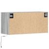 vidaXL Tv-wandmeubel met LED 80x31x35 cm grijs sonoma eikenkleurig