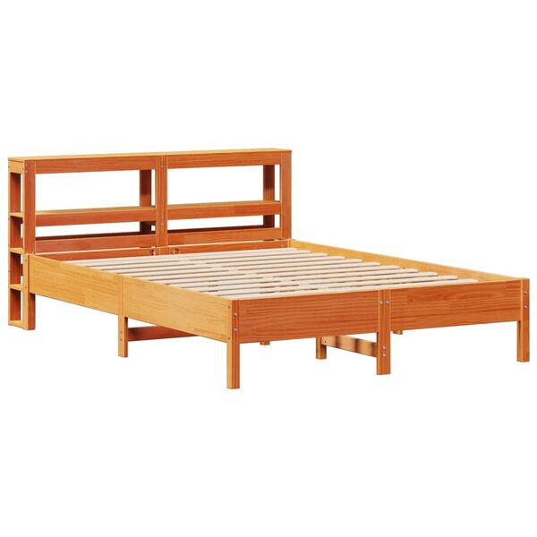 vidaXL Bedframe zonder matras massief grenenhout wasbruin 160x200 cm