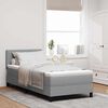 vidaXL Boxspringbed met matras Lichtgrijs 90 x 200 cm Stof