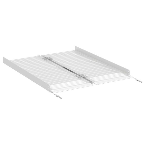 vidaXL Rolstoelhelling 270 kg Zilver 92 x 73 x 5 cm Aluminium