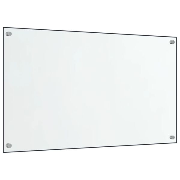 vidaXL Spatschermen keuken 2 st 70x60 cm gehard glas transparant