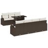 vidaXL Tuin Sofa Set 8 st Bruin Poly riet