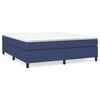 vidaXL Boxspring bed stof blauw 180x200 cm