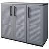 vidaXL Tuinkast 102x37x84 cm polypropeen grijs en zwart