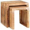 vidaXL Nesttafels 2 st Bruin 46 x 40 x 46 cm Massief Mango Hout