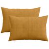 vidaXL Kussensloop 2 pcs ALMELO Geel 30 x 50 cm corduroy