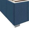 vidaXL Bedframe met matras Blauw 100 x 200 cm Stof