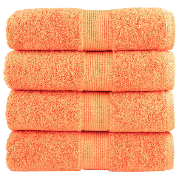 vidaXL Gastendoekjes SOLUND 4 st 600 g/m&sup2; 30x50 cm oranje