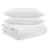 vidaXL Dekbed Set met kussen 3 pcs Wit Donsveertjes