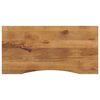 vidaXL Bureaublad met ronding 120x50x2,5 cm massief ruw mangohout