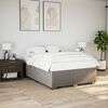 vidaXL Bedframe zonder matras stof taupe 140x190 cm