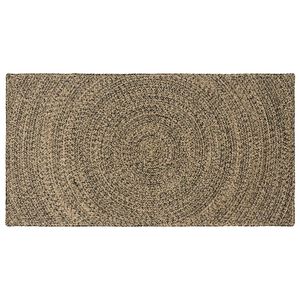vidaXL Vloerkleden Naturel en Zwart 100 x 200 cm Jute