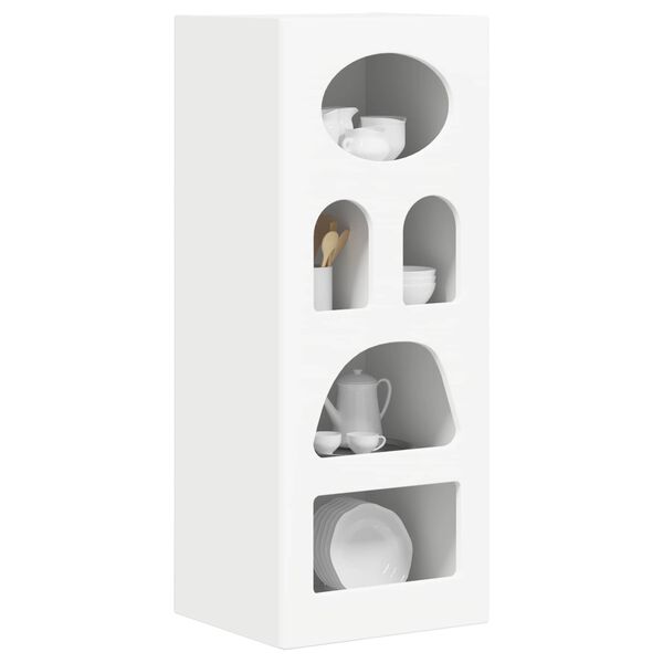 vidaXL Dressoir Wit 40 x 35 x 100,5 cm Bewerkt hout