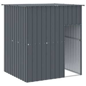 vidaXL Hondenhok met dak 165x153x181 cm gegalvaniseerd staal antraciet