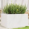 vidaXL Plantenbak 90x60x45,5 cm massief grenenhout wit