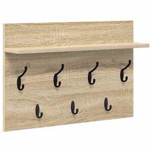 vidaXL Wandgemonteerde kapstok met plank Sonoma Eiken 60 x 40 x 12 cm
