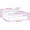 vidaXL Bed boxspring met matrassen 200x220 cm fluweel donkergrijs