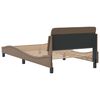 vidaXL Bedframe "Dover" kunstleer cappuccinokleurig 100x200 cm