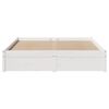 vidaXL Bedframe zonder matras massief grenenhout wit 140x190 cm