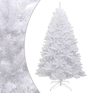 vidaXL Kunstkerstboom met scharnieren en sneeuw 210 cm