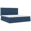 vidaXL Opslag bed met matras met matras Blauw 200 x 200 cm Polyester