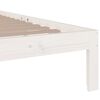 vidaXL Bedframe massief hout wit 90x200 cm