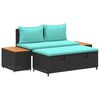 vidaXL Buiten bankenset 4 -Seater 4 st 55 x 30 x 39 cm Rechthoekig