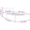 vidaXL Bedframe met hydraulische opslag en LED stof taupe 90x200 cm