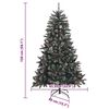 vidaXL Kunstkerstboom met 150 LED Groen 150 cm PVC en Plastic en Staal