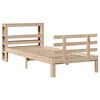 vidaXL Bedframe met hoofdbord massief grenenhout 75x190 cm