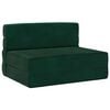 vidaXL Vouwsofa Bed Donkergroen 190 x 100 x 15 cm Fluweel